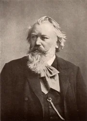 Johannes Brahms (1833-1897) tysk kompositör, halvton (tryck)