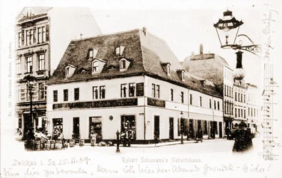 Robert Schumanns hus (1810 - 1856) i Zwickau, Tyskland.