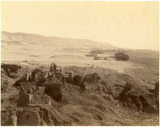 Panoramautsikt över Valley of Kings, Egypten
