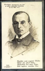 Passepartoutkonstnären Otto Weddigen, U 29
