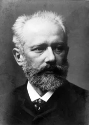 Piotr eller Petr Iljitsj Tjajkovskij (1840 - 1893), rysk kompositör. 1800-talsfoto.