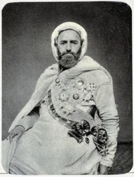 Porträtt av Abd-el-Kader (Abd El-Kader) 1875 - fotografi.