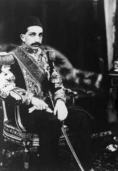 Porträtt av Abdulhamid II (Abd ul Hamid, Abd-ul-Hamid, Abdulhemit, Abdul Hamid, Abd al-Hamid, Abd al-Hamid, Abd al-Hamid) (1842-1918), Sultan av det osmanska riket.