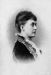 Porträtt av Adelaide Marie av Anhalt Dessau (Anhalt-Dessau) (1833-1916), storhertiginna av Luxemburg.