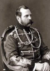 Porträtt av Alexander II, Rysslands kejsare.