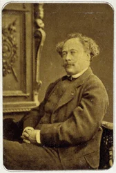 Porträtt av Alexandre Dumas Jr. (1824 - 1895) 1884