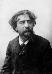 Porträtt av Alphonse Daudet (1840-1897), fransk romanförfattare och berättare.