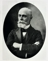 Porträtt av Antoine Henri Becquerel - engelsk fysiker, nobelpristagare 1852-1908