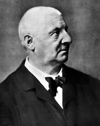 Porträtt av Anton Bruckner (1824 - 1896), österrikisk kompositör.
