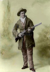Porträtt av Calamity Jane (1852-1903) (Martha Canary 1852-1903) 1895.