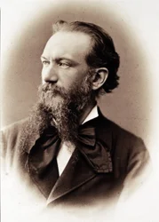 Porträtt av Camillo Boito, italiensk författare och arkitekt (1836-1914).