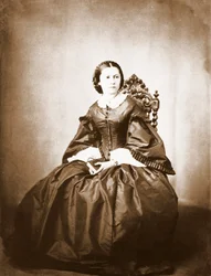Porträtt av Clara Schumann (1819-1896), Robert Schumanns hustru.