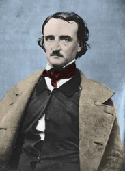 Porträtt av Edgar Allan Poe (1809-1849), amerikansk författare.