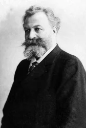 Porträtt av Edouard Colonne (1838-1910), fransk violinist och dirigent.