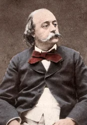 Porträtt av den engelske författaren Gustave Flaubert (1821-1880)