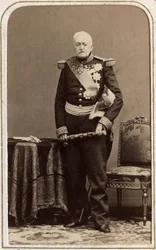 Porträtt av Esprit Victor Elisabeth Boniface de Castellane, marechal av Frankrike, fransk militär föddes i Paris den 21 mars 1788 och dog i Lyon den 16 september 1862.