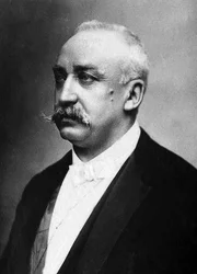 Porträtt av Felix Faure (1841-1899), industriman och politiker, moderat republikan, han blev republikens president från 1895 till 1899.