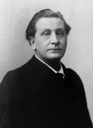 Porträtt av Francois Coppee (1842-1908), fransk dramatiker och romanförfattare.