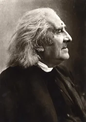Porträtt av Franz Liszt (1811-1886), ungersk kompositör och pianist.