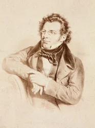 Porträtt av Franz Schubert, ca 1860-talet (tryck)