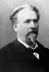 Porträtt av Frederic Mistral (1830-1914), fransk poet och författare.
