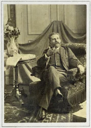 Porträtt av general Georges Boulanger (1837 - 1891).
