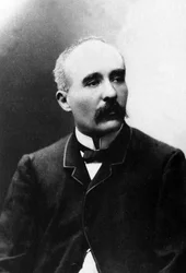 Porträtt av Georges Benjamin Clemenceau (1841-1929), journalist och politiker.