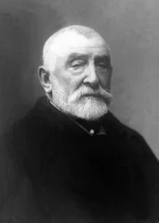 Porträtt av Henri Joseph Harpignies (1819-1916), fransk målare och akvarellkonstnär.