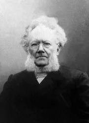 Porträtt av Henrik (Henri) Johan Ibsen (1828-1906), norsk dramatiker.