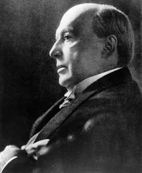Porträtt av Henry James (1843 -1916). Amerikansk författare och kritiker naturaliserade brittisk 1915.