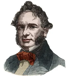 Porträtt av Henry Wadsworth Longfellow (1807-1882), amerikansk poet.