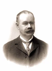 Porträtt av Hermann Hollerith (1860-1929), amerikansk statistiker.