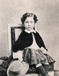 Porträtt av kejsarprins Eugene Louis Napoleon Bonaparte (1856-1879), son till Napoleon III. Anonymt fotografi taget i Fontainebleau i juni 1860