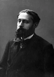 Porträtt av Jose Maria (Jose-Maria) av Heredia (1842-1905), fransk poet av kubanskt ursprung.