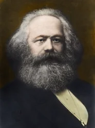 Porträtt av Karl Marx (1818-1883) 1878