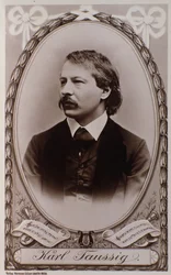 Porträtt av Karl Taussig (gravyr efter foto)