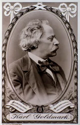 Porträtt av Karoly Goldmark (eller Karl) (1830-1915) ungersk kompositör Fotografi. 1800-talet. Bologna, civico Museo Museo