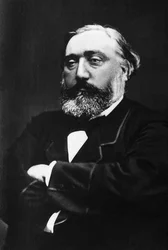 Porträtt av Leon Gambetta (1838-1882), fransk advokat och politiker.
