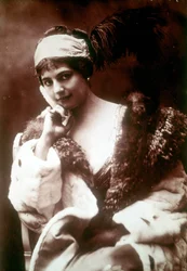 Porträtt av Mata Hari (1876-1917), holländsk dansare och äventyrare