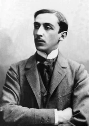 Porträtt av Maurice Barres (1862-1923), fransk essäist, romanförfattare och politiker.