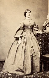 Porträtt av Miss Eva Bainbridge