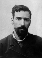Porträtt av Pierre Savorgnan de Brazza (1852-1905), av italienskt ursprung, fransk upptäcktsresande i Ekvatorialafrika.