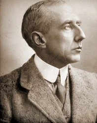 Porträtt av Roald Amundsen (1872 - 1928).