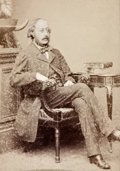 Porträtt av Stephen Heller, ca 1860-talet (s/v foto)