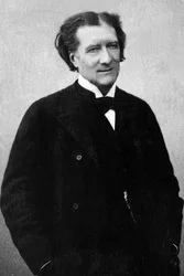Porträtt av Victorien Sardou (1831-1908), fransk dramatiker.
