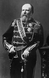 Porträtt av Vilhelm III (1817-1890), prins av Orange-Nassau, storhertig av Luxemburg och kung av Nederländerna från 1849 till 1890.