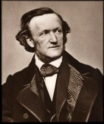 Porträtt av kompositören Richard Wagner (1813-1883) - Porträtt av Richard Wagner (1813-1883), tysk kompositör.