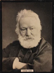 Porträtt av den franske författaren Victor Hugo (1802-1885)