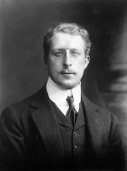 Porträtt av Belgiens kung Albert I (1875-1934).