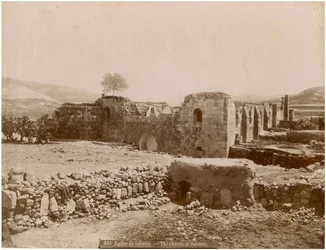 Ruinerna av Holy Forty Martyrs Church, Sebaste (Sivas), Turkiet, ca 1890